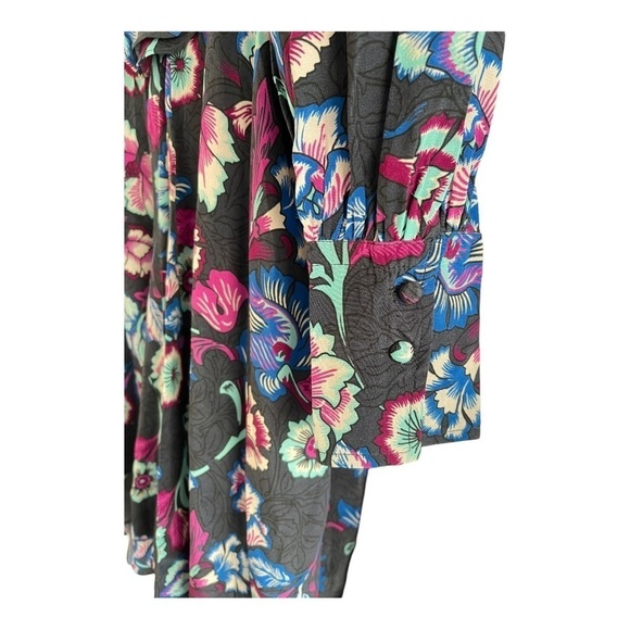 Isabel Marant $1395 Silk Floral Long Sleeve Verikio Flowy Midi Dress Size 6 NWT - Picture 3 of 8